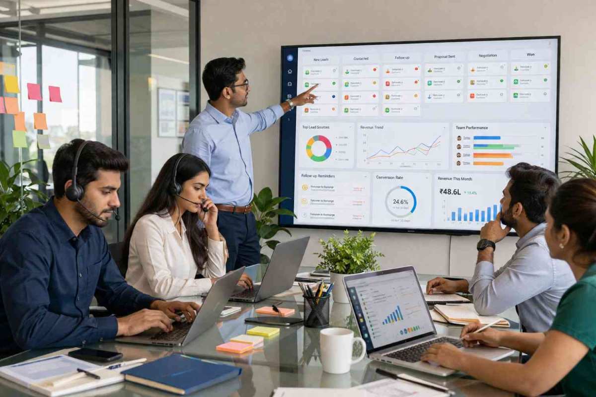 CRM dashboard for sales pipeline management